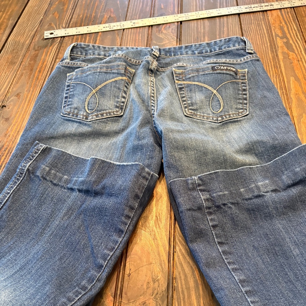 Calvin Klein ultimate boot cut blue jeans size 6 - Picture 5 of 7